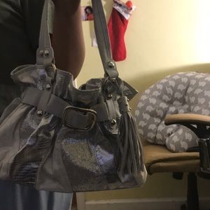 Grey and Glitter Purse